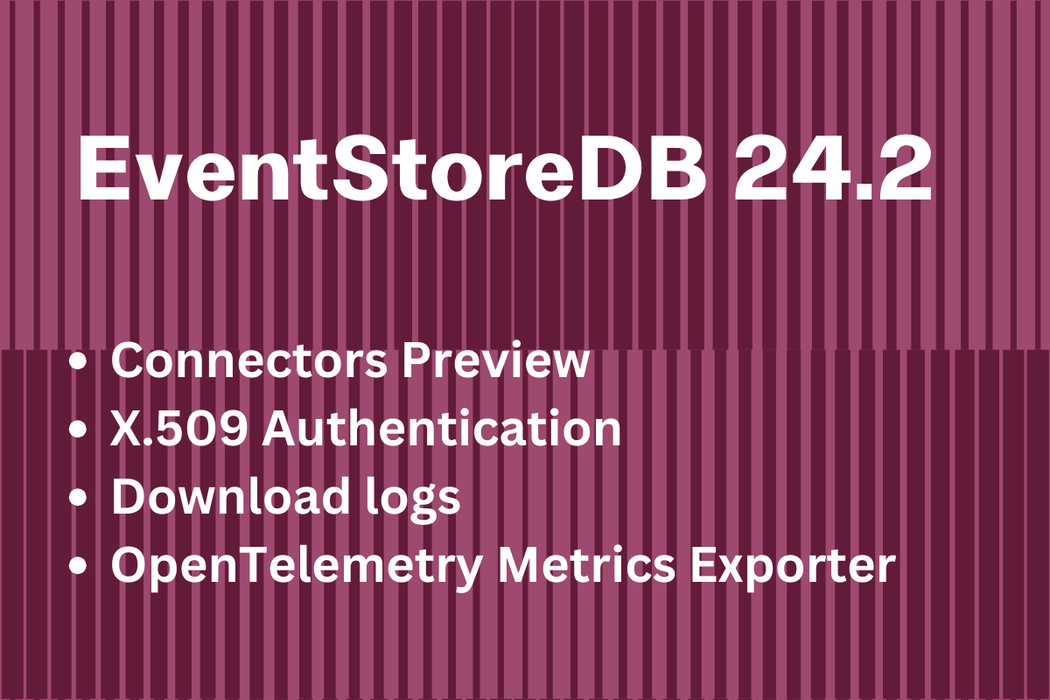 Cover for EventStoreDB 24.2